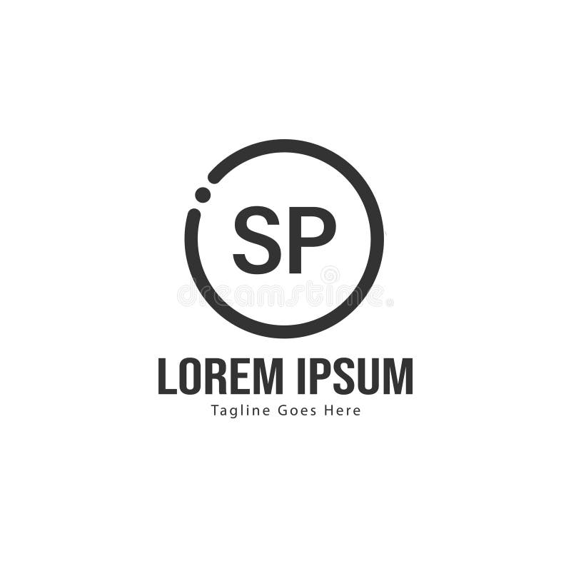 Sp initial logo monogram designs modern templates Vector Image