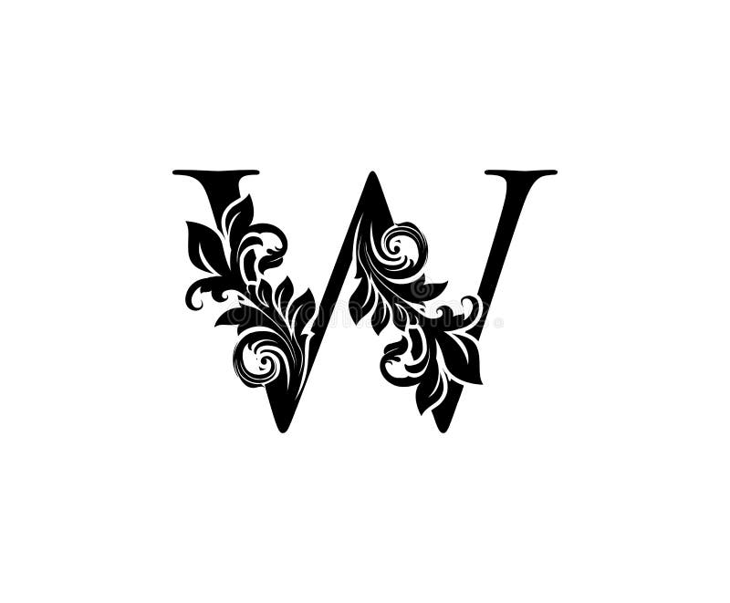 Beautiful Ornament Letter W Stock Illustrations – 192 Beautiful ...