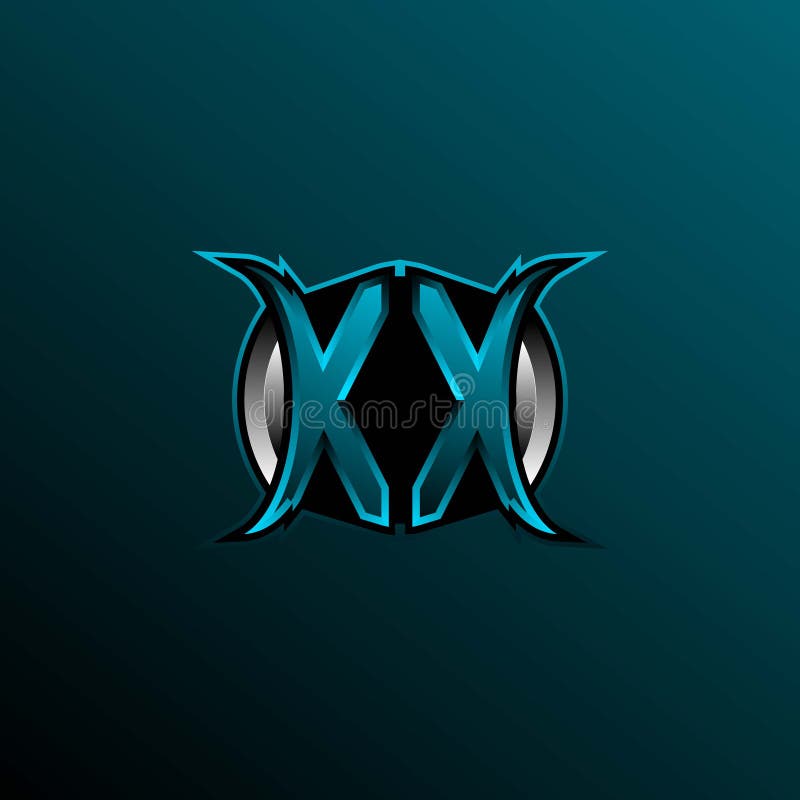 Initial XX Logo Design, Initial XX Logo Design with Circle Style, Logo