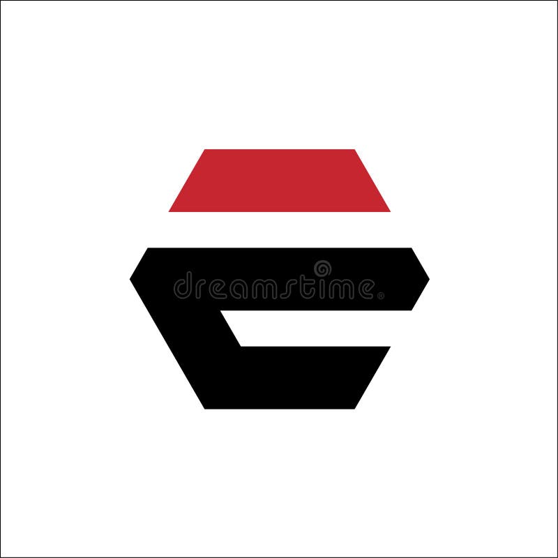Initials E hexagon logo VECTOR,E logo hexagon,icon E logo on white background