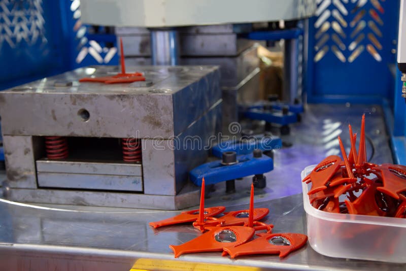 Injectie het vormen machine royalty-vrije stock fotografie Injectie het vormen machine royalty-vrije stock fotografie