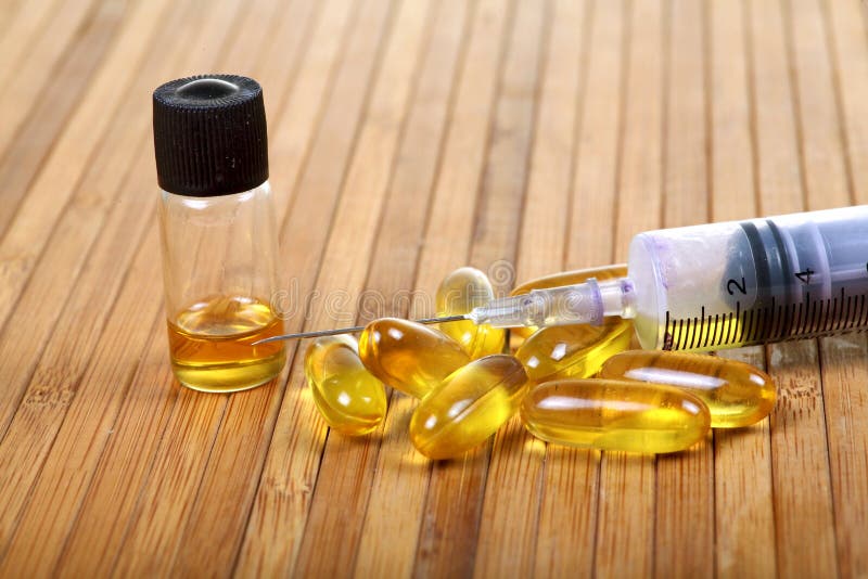 Injection and capsules stock image. Image of colored 31819471