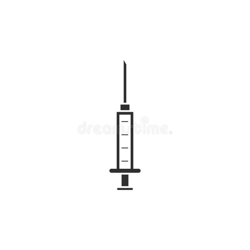 Injection syringe vector icon isolated 6 stock illustration Injection syringe vector icon isolated 6 stock illustration