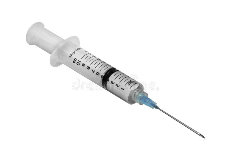 Injeção ou agulha médica com vacina