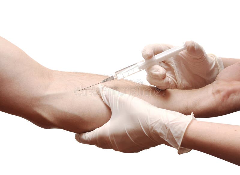 Injeção vacinal à disposicão
