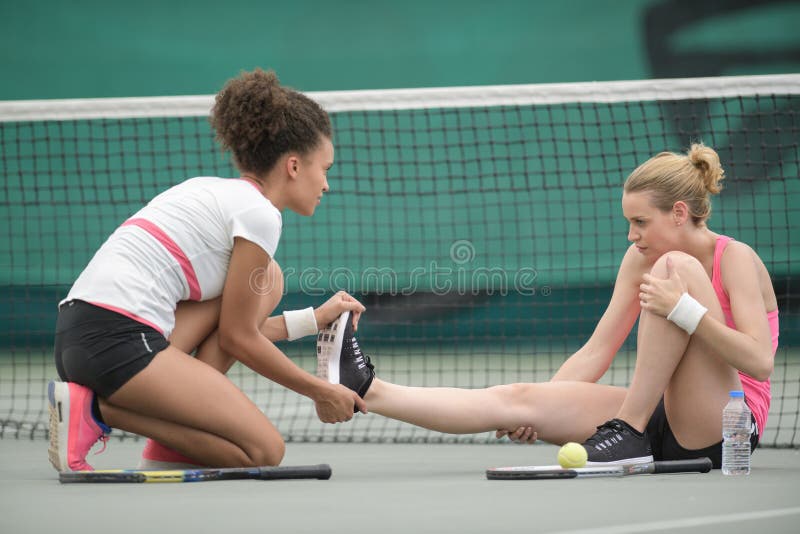 Injury while Playing Tennis Stock Photo Image of court, game 149660110