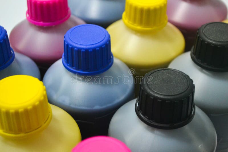 Ink colors Sublimation royalty free stock photo