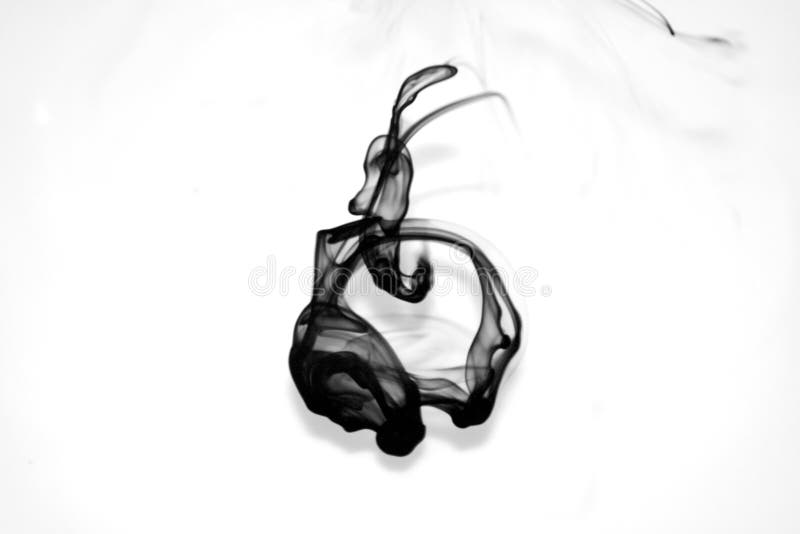 Ink flow stock photo. Image of blackandwhite, blur, contour 1010208