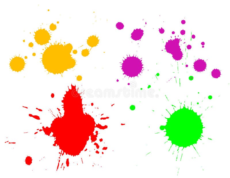 Ink splatters