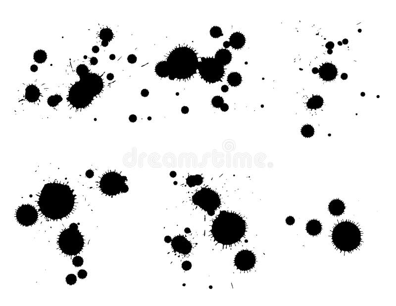 Ink splatters