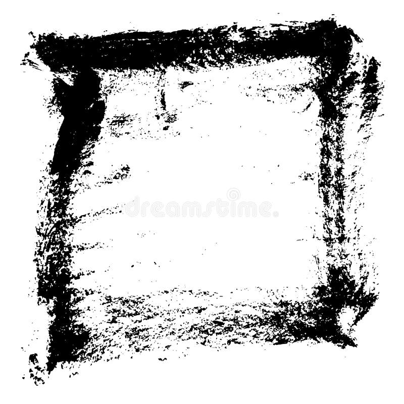Download Ink Vector Brush Stroke Frame. Vector Illustration. Grunge ...