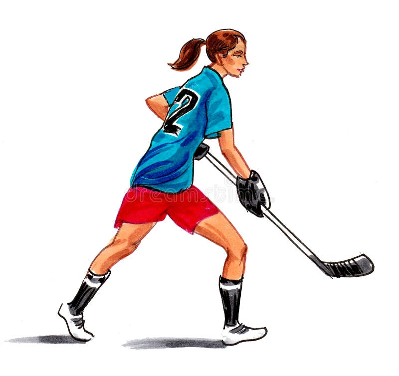 Female Field Hockey Player Svg Field Hockey Stick Clipart 