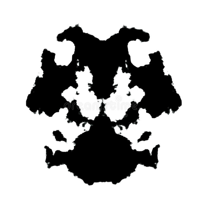 inkblotrorschach stock illustrationer