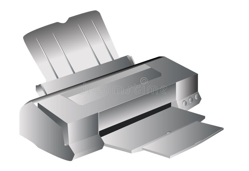 Inkjet printer royalty free illustration Inkjet printer royalty free illustration