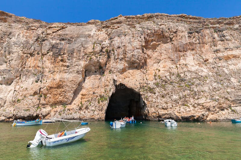 Inland Sea Divesite Gozo Island Malta Editorial Photography Image