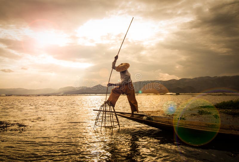 Inle lake fisherman