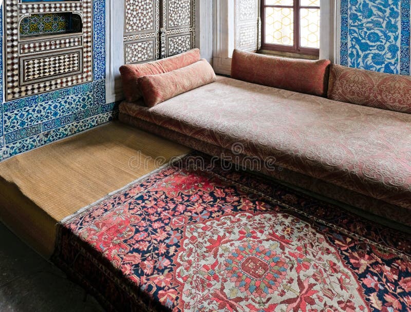 Innenansicht von Palast und von Museum Topkapi in Istanbul lizenzfreie stockbilder Innenansicht von Palast und von Museum Topkapi in Istanbul lizenzfreie stockbilder
