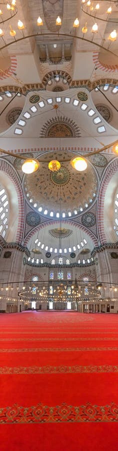 Innenansicht von Sehzade Camii oder Prinz Mosque, Istanbul lizenzfreie stockfotos Innenansicht von Sehzade Camii oder Prinz Mosque, Istanbul lizenzfreie stockfotos