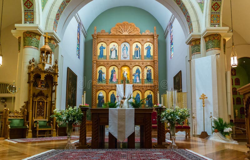 Innenraum, Kathedralen-Basilika von St Francis von Assisi