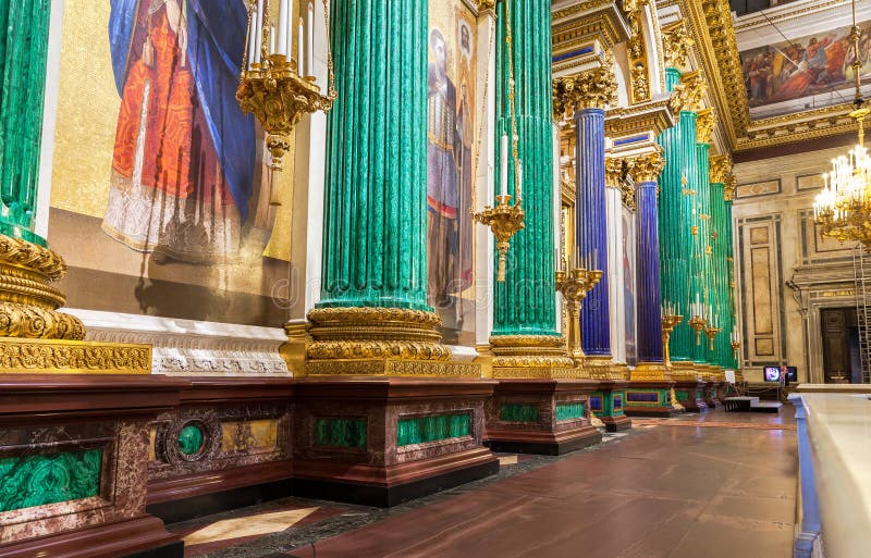 Innenraum von der des Heilig-Isaacs Kathedrale stockbilder Innenraum von der des Heilig-Isaacs Kathedrale stockbilder