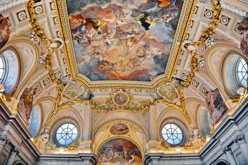 Innenraum von Royal Palace von Madrid, Spanien