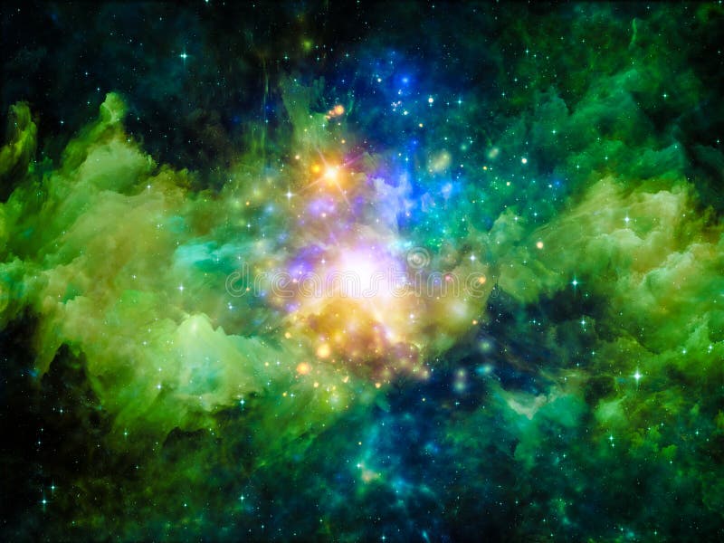 Inner Life of Nebula royalty free illustration