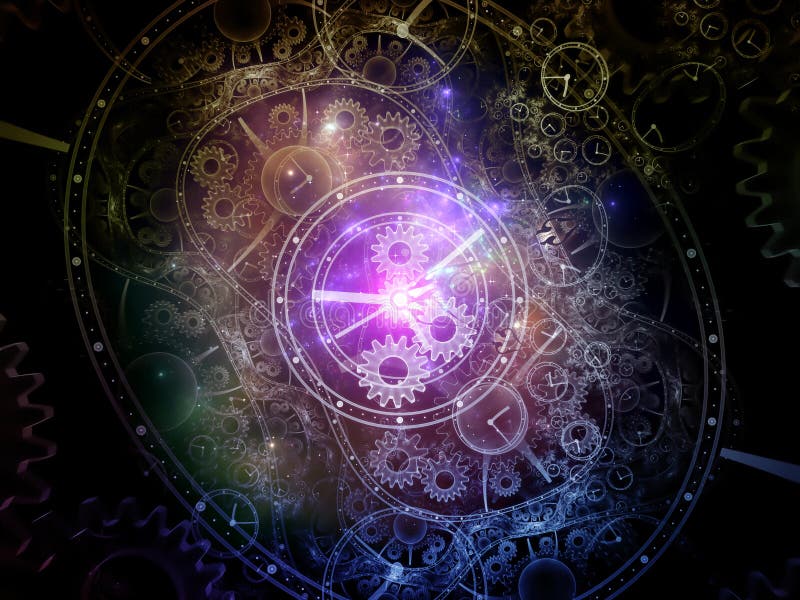 Inner Life of Temporal Realm stock illustration