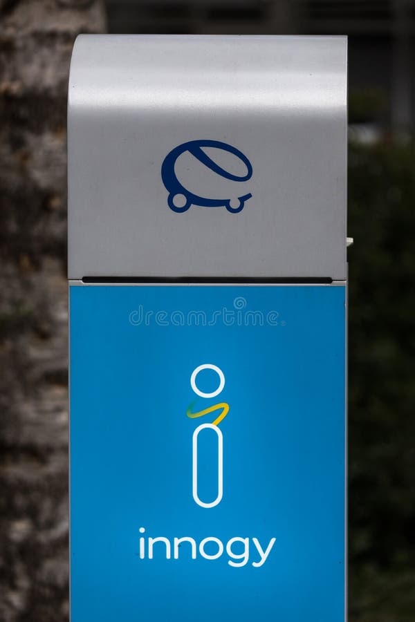 Innogy electric car loading pillow wilnsdorf germany royalty free stock photos Innogy electric car loading pillow wilnsdorf germany royalty free stock photos