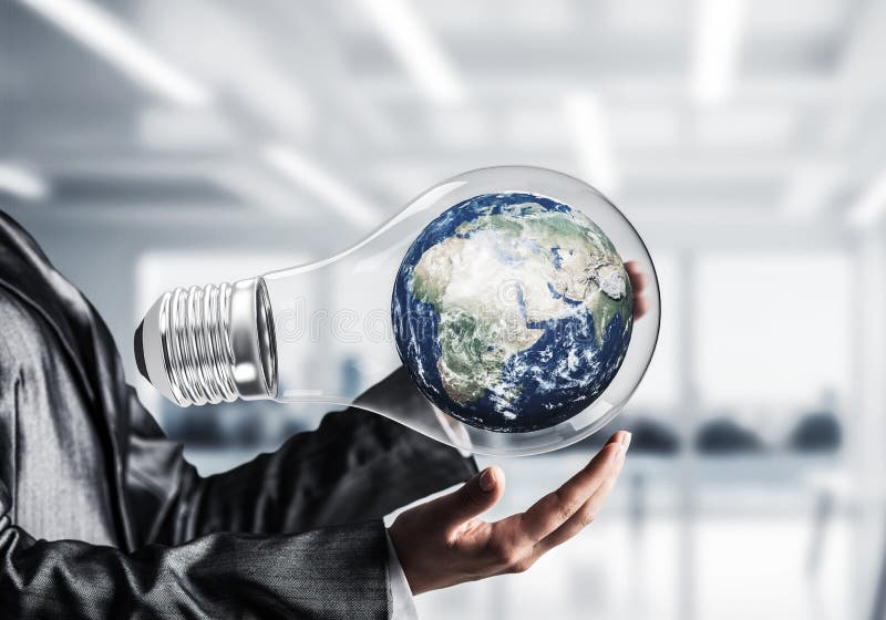 Innovaties voor het concept van de wereldbescherming royalty-vrije stock afbeelding Innovaties voor het concept van de wereldbescherming royalty-vrije stock afbeelding