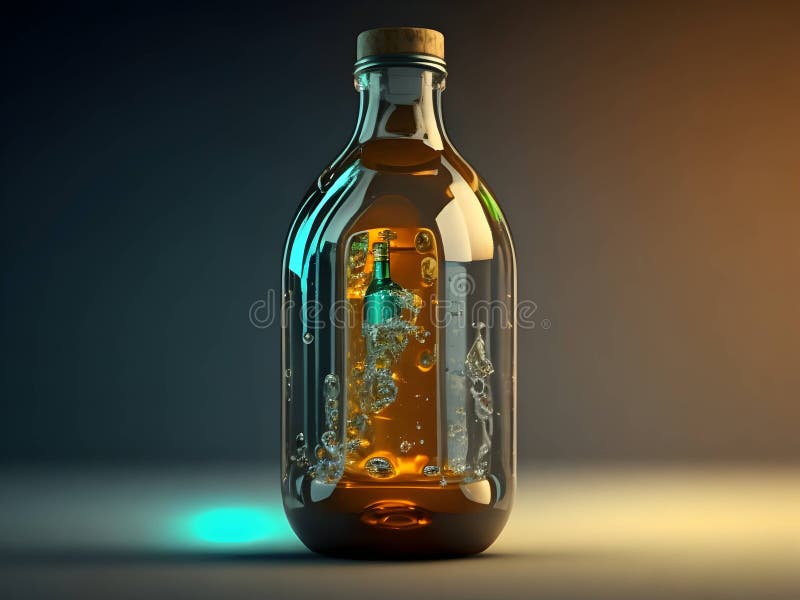 Innovation in Every Sip: Discover the Cutting-Edge Technology of Bottles stock illustration