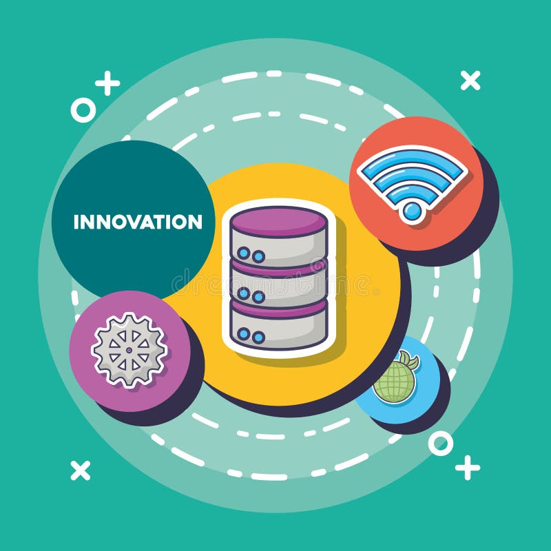 Innovation technology image royalty free illustration