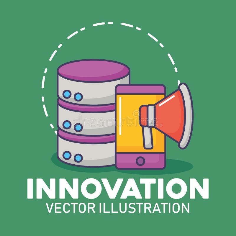 Innovation technology image stock illustration