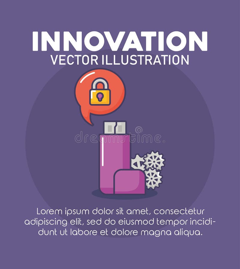 Innovation technology image stock illustration