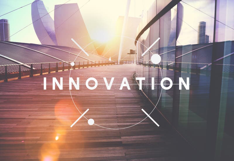 Innovations-Technologie ist kreatives futuristisches Konzept stockbilder