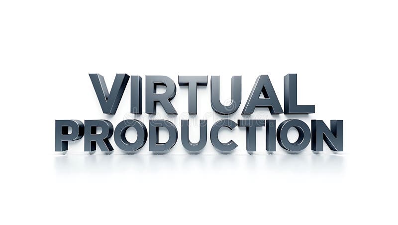 Innovative approach in creative fields through virtual production technology stock illustration