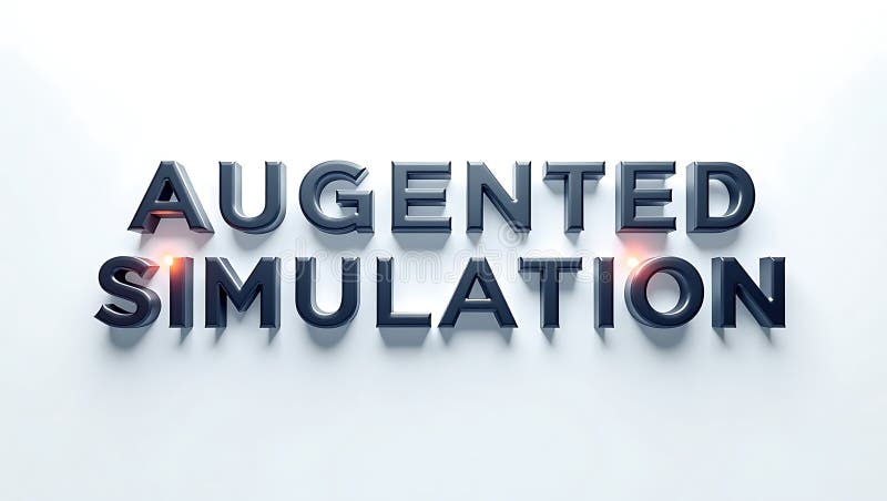 Innovative approach to augmented simulation in technology and education today stock illustration