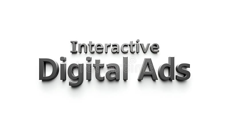 Innovative interactive digital ads for modern marketing strategies and engagement stock illustration