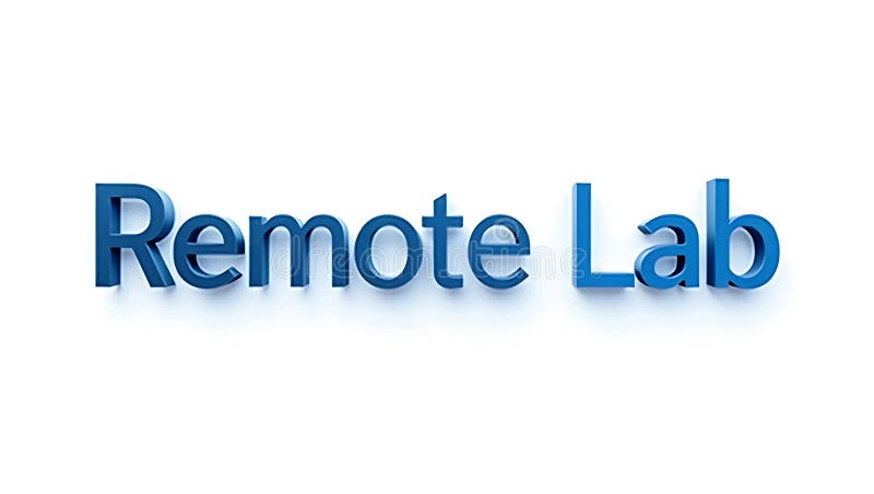 Innovative remote lab technology improving research and education in modern science vector illustration