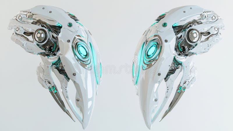 Innovative robotic arms built for automation and complex processes. royalty free stock photography