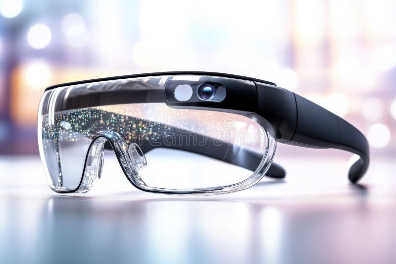 Innovative smart glasses showcasing advanced technology for augmented reality experiences royalty free stock photo
