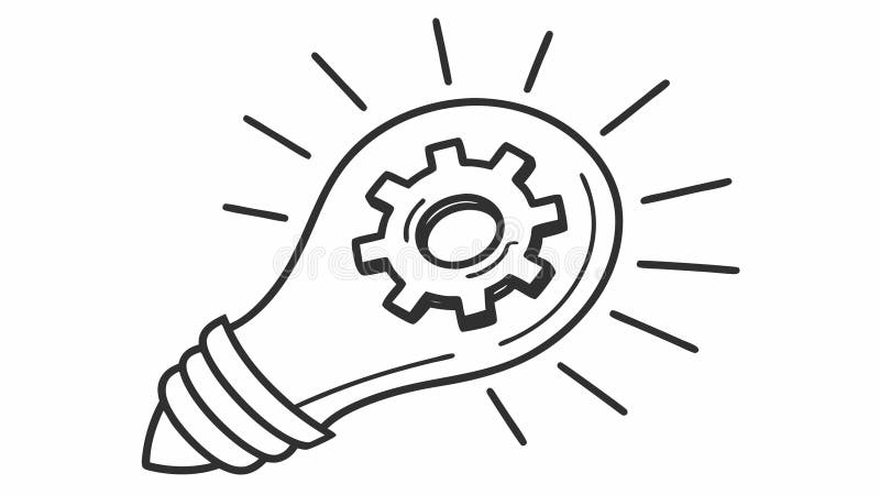 Innovative Solutions, Mechanical Engineering Idea, vector design Generative AI vector illustration