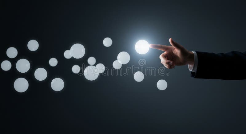 Innovative solutions shining through vibrant colors in this creative visual. vector illustration