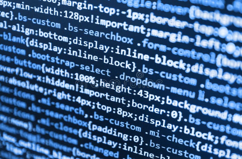 Innovative startup project. Programming code abstract technology. Search engine optimization for better rankings with anchor tags. Coding text hacker concept stock images, royalty-free photos and pictures