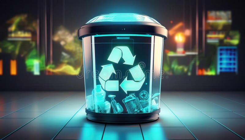 Innovative waste sorting system highlights commitment stock photo