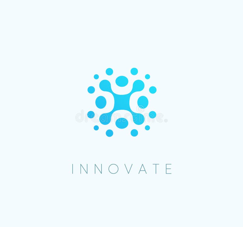Innovent l'iccon bleu de technologie, calibre technologique abstrait de logo de vecteur illustration libre de droits Innovent l'iccon bleu de technologie, calibre technologique abstrait de logo de vecteur illustration libre de droits