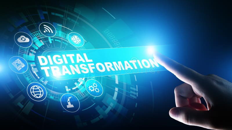 Inovație privind transformarea digitală. concept de tehnologie de afaceri și modernă. stock images