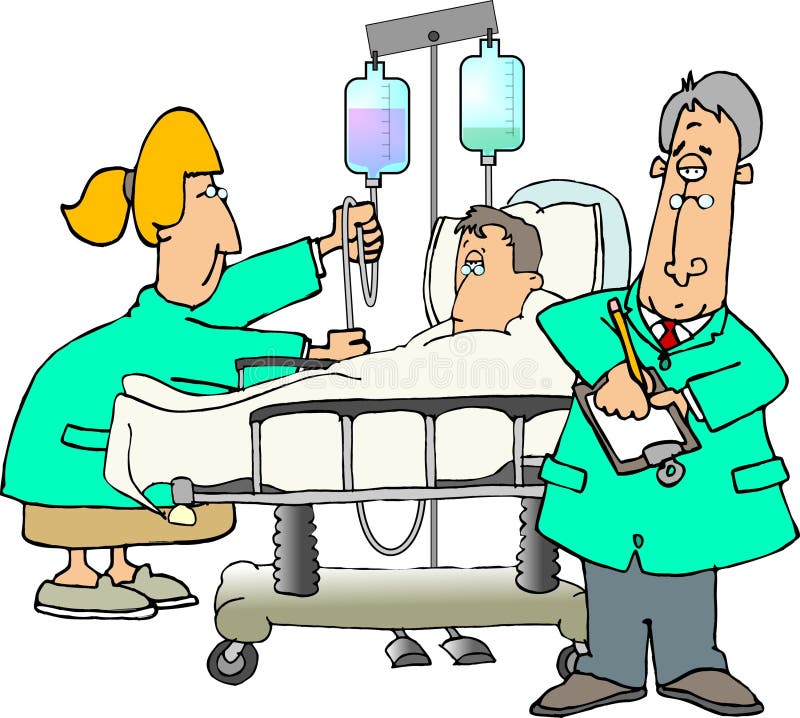 Inpatient ilustração do vetor Inpatient ilustração do vetor