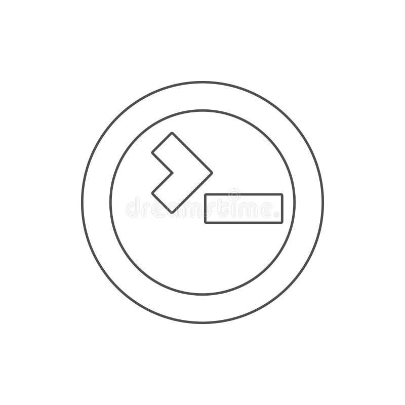 Input sign icon. Element of web for mobile concept and web apps icon. Thin line icon for website design and development, app development on white background
