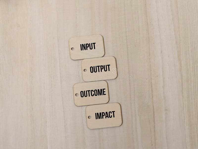 Input is used to carry out an activity stock photo
