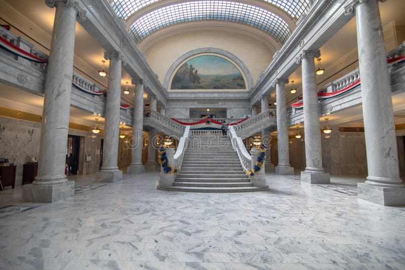 Inre av den Utah statKapitolium, Salt Lake City royaltyfria bilder Inre av den Utah statKapitolium, Salt Lake City royaltyfria bilder